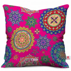 Home Decor Traditional Colorful Decorative Pillow Cushion Cover 12x12 with Filler